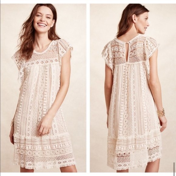 Anthropologie Dresses & Skirts - Anthropologie Maeve Crochet Tunic Dress